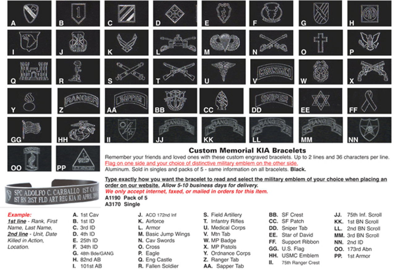 Order Paracord Custom First Responder Bracelet at Memorial Bracelets dot com