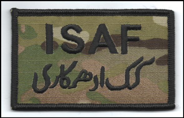 Patch-ISAF Pashto Script -OCP with hook fastener