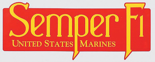 Semper Fi Decal - 11.38" x 4.12"