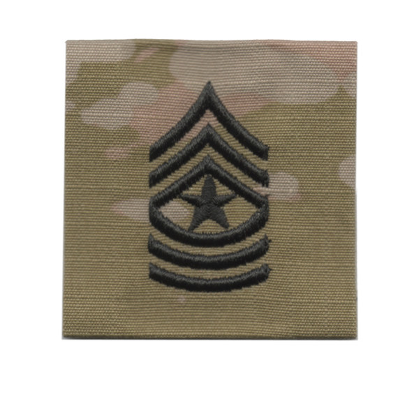 Rank-SGM E9, Sergeant Major-2"x2" OCP (Single) Sew-On