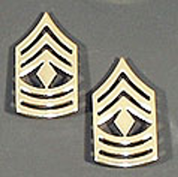 Rank-1SG E8, First Sergeant-Sta-Brite Pin-On