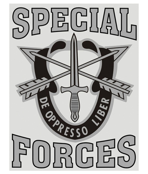 Special Forces Decal - 3.75" x 4.93"