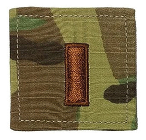 Air Force Rank-Second Lieutenant- OCP (Single) with hook fastener