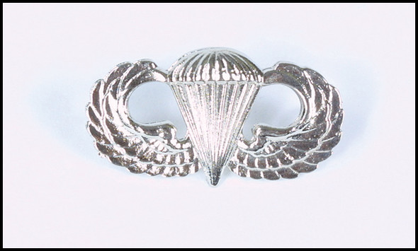 Qualification Badge-Basic Jump Wings-Sta-Brite Metal Pin-On