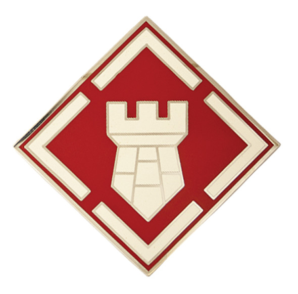 STA-BRITE Combat Service Badge - 20th Engineer