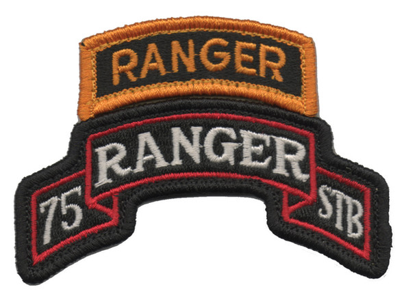 Scroll-75th Regiment RSTB with Ranger Tab-Dress with Hook Fastener