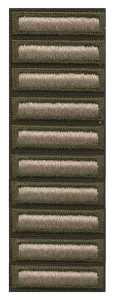 Combat Service Stripes - Male AGSU (Pinks & Greens) Ten (60 Months)
