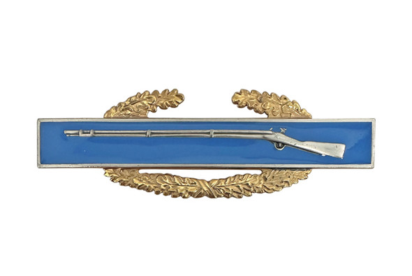 Qualification Badge-Master Combat Infantryman-Oxidized Metal Pin-On