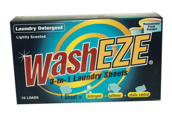 WashEZE 3-in-1 Laundry Sheets - Lighly Scented