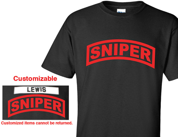 Sniper Moisture Wicking Short Sleeve T-Shirt Black