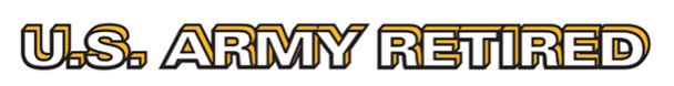 Army  Retired Decal