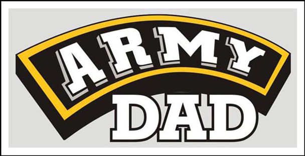 Army Dad Decal - 6.375" x 3"