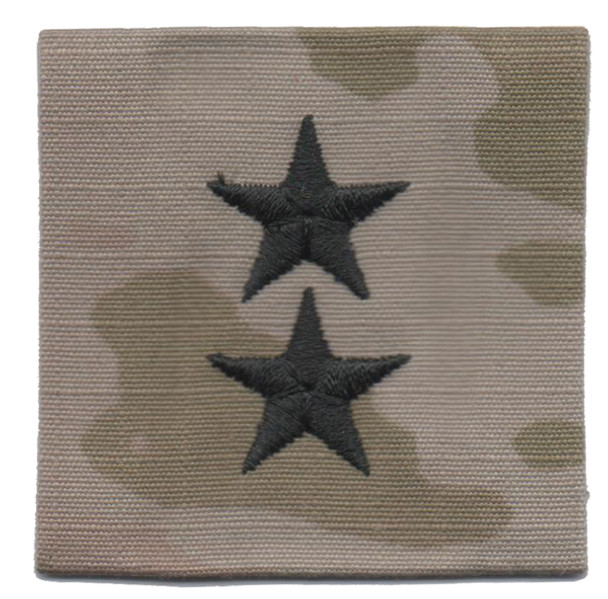 Rank-MG, Major General-2"x2" OCP (Single) Sew-On