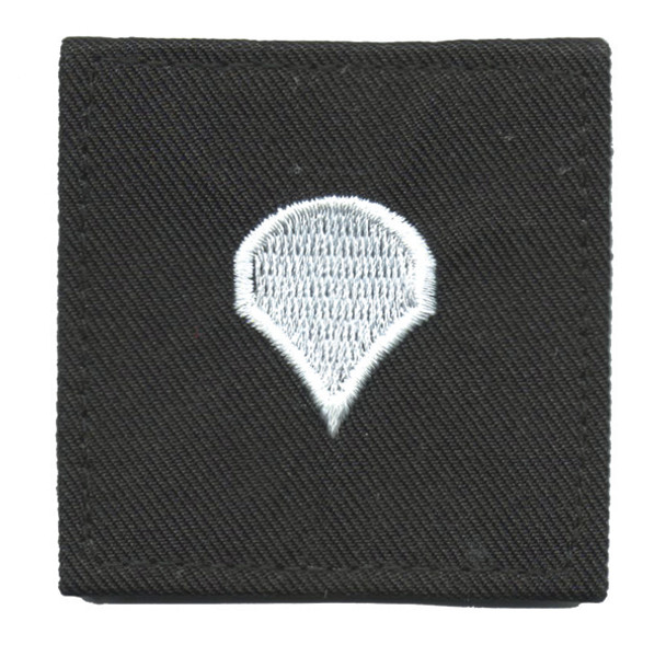 Rank-SPC E4, Specialist- 2"x2" Black with hook fastener