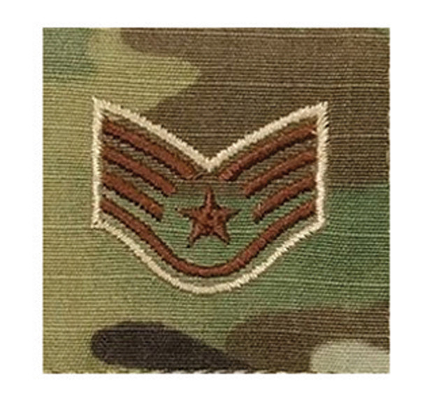 Air Force Rank- Staff Sergeant- 2"x2" OCP (Single) Sew-On