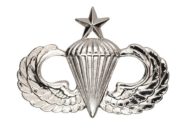 Qualification Badge-Senior Parawings-Sta-Brite Metal Pin-On