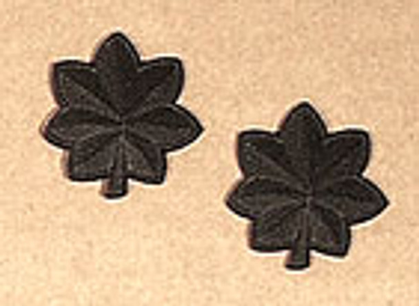 Rank-LTC, Lieutenant Colonel-Subdued Metal Pin-On on tan background