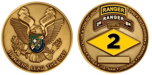 Challenge Coin-2nd Ranger Battalion