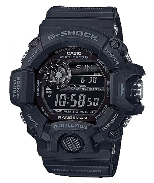 G-SHOCK RANGEMAN gw9400 トリプルセンサー ブラック G-SHOCK GW9400-1B Solar Powered Watch