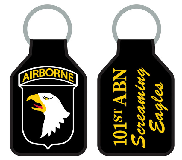 101st Airborne Division Embroidered Keychain