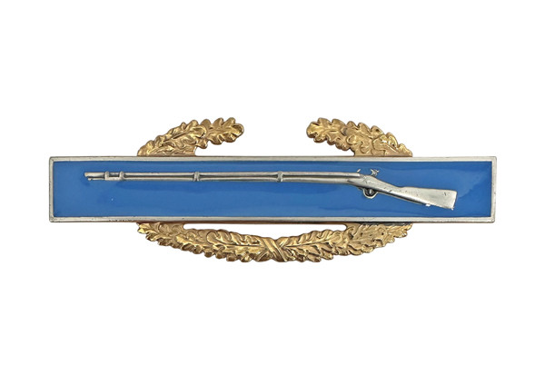 Qualification Badge-Master Combat Infantryman-Oxidized Metal Pin-On