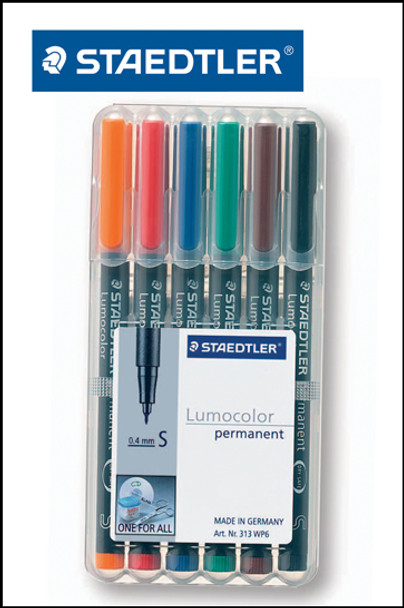 Alcohol Markers - 6 Pack Superfine Tip
