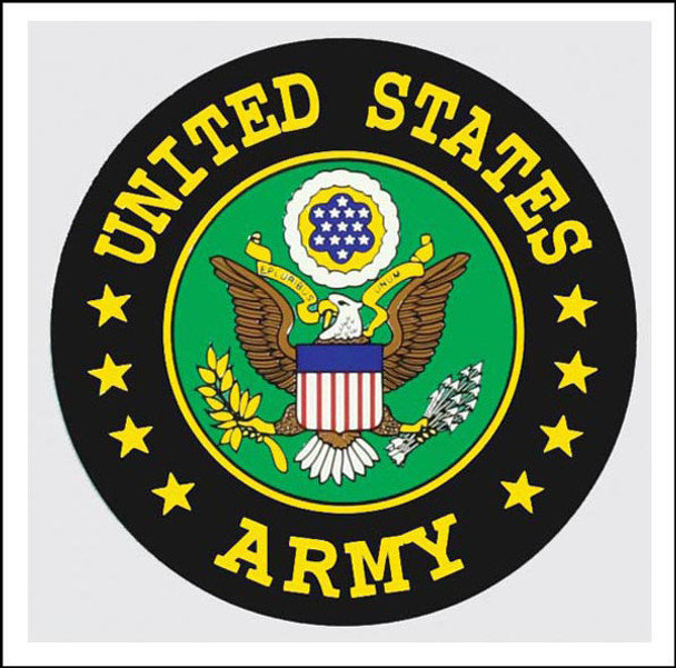 U.S. Army Insignia Decal - 4.25" x 4.31"