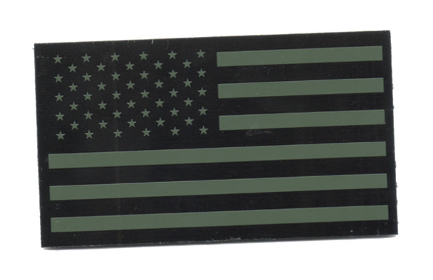 IR American Flag - Olive Drab with hook fastener