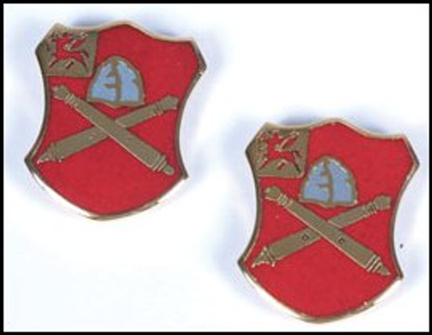 Crest-10th Field Artillery - Pair