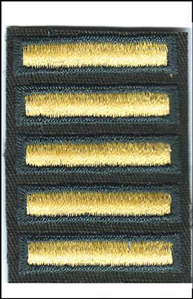 Combat Service Stripes-Female Dress Green-Five (30 months)