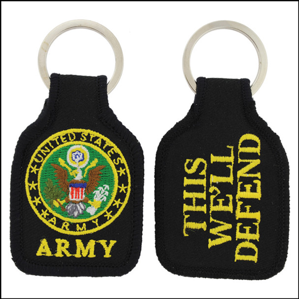 U.S. Army Embroidered Keychain