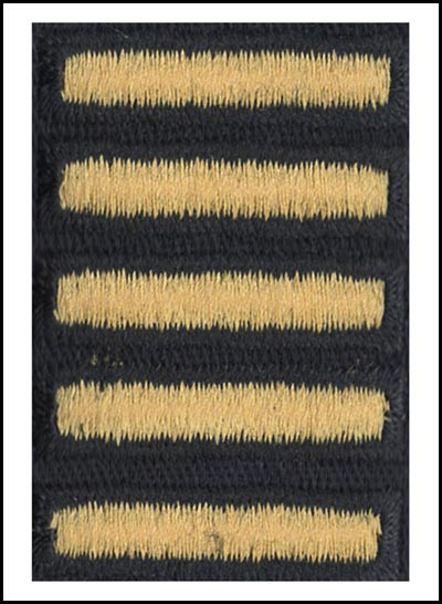 Combat Service Stripes - Female Dress Blue Five (30 Months) Combat Service Stripes - Female Dress Blue Five (30 Months)