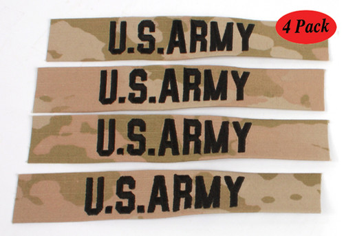 Army Name Tape for OCP Uniforms Sew-On or Add Hook Fastener