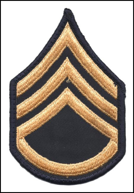 army dress blue rank insignia Military uniform with decorated service ribbons. Formal uniform showing rank insignia. Ceremonial uniform symbolizing authority. Professional uniform Stock Photo