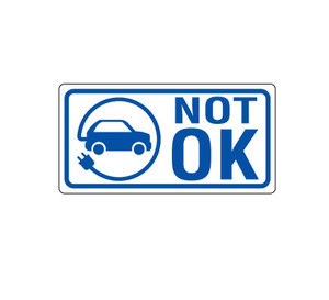 "NOT OK" EV Spoof Decal "NOT OK" EV Spoof Decal
