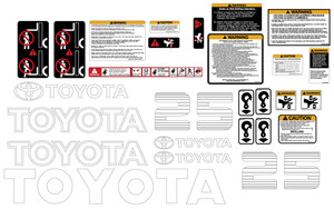 Toyota FGU 25 Decal Kit