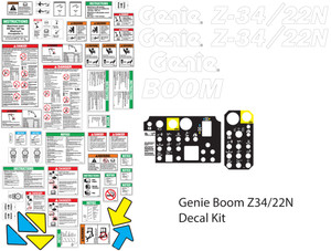 Genie Boom Z-34/22N Decal Kit Genie Boom Z-34/22N Decal Kit