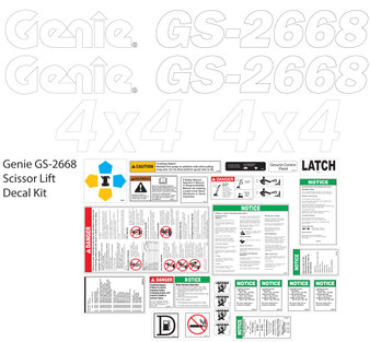Genie GS-2668 Decal Kit