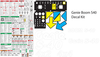 Genie Boom S-40 decal kit