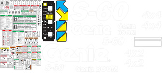 Genie Boom S-60 Decal Kit