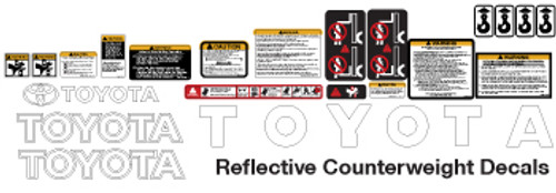 2007 Toyota FGU 35 Decal Kit. High Bond & Reflective 2007 Toyota FGU 35 Decal Kit. High Bond & Reflective