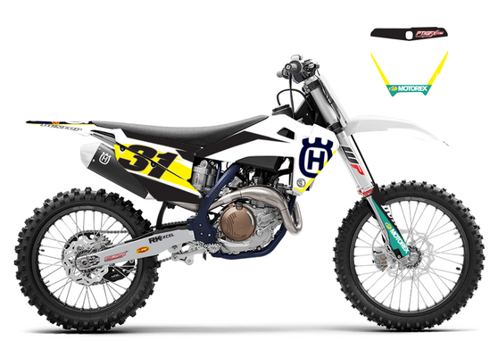 "Factory Husky" Kit displayed on 2022 Husqvarna FC450
