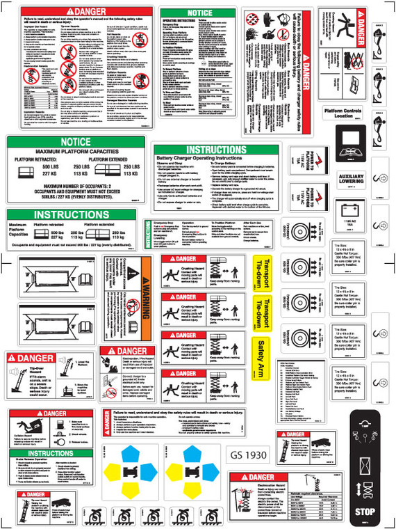 GS-1930 Decal Kit High Bond