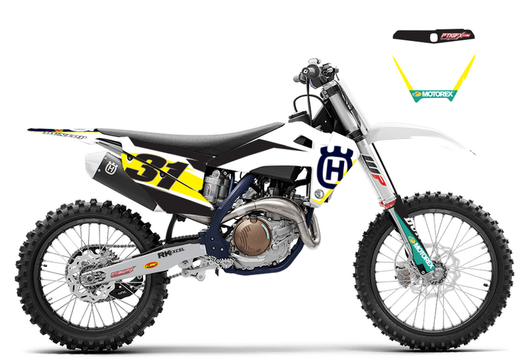 "Factory Husky" Kit displayed on 2022 Husqvarna FC450