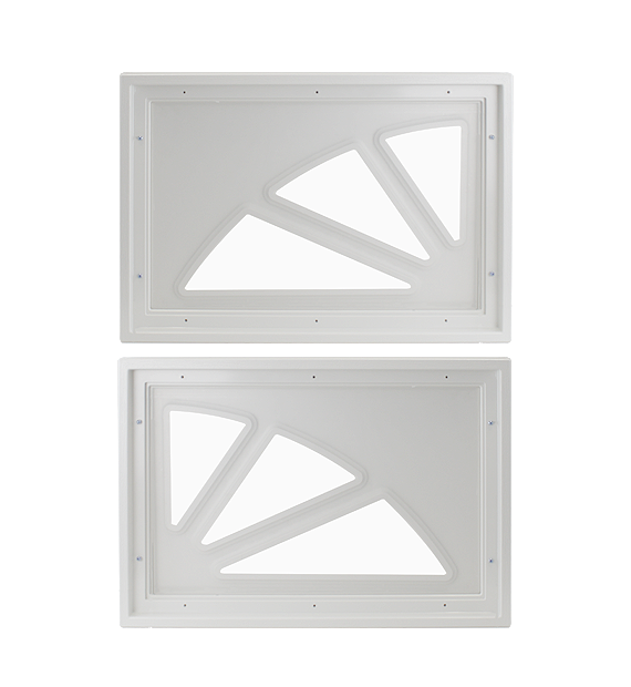 Fixed Garage Door Window Carriage Design with Plexiglass