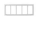 White 10" x 29" Window Back