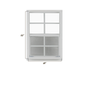 Vertical Slider Window with Tempered Glass Window Dimensions 18" x 23"