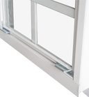 Vertical Slider 18" x 27" Safety Glass Window Without Grids with Temper Glass Bottom Back Window