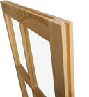 Wood 31" x 29" Barn Sash Window with Standard Glass Side