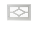 Fixed Garage Door Window - Diamond, 5 Lite with Plexiglass Window Back